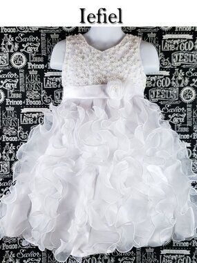 Iefiel Layered Ruffle Dress Size 4